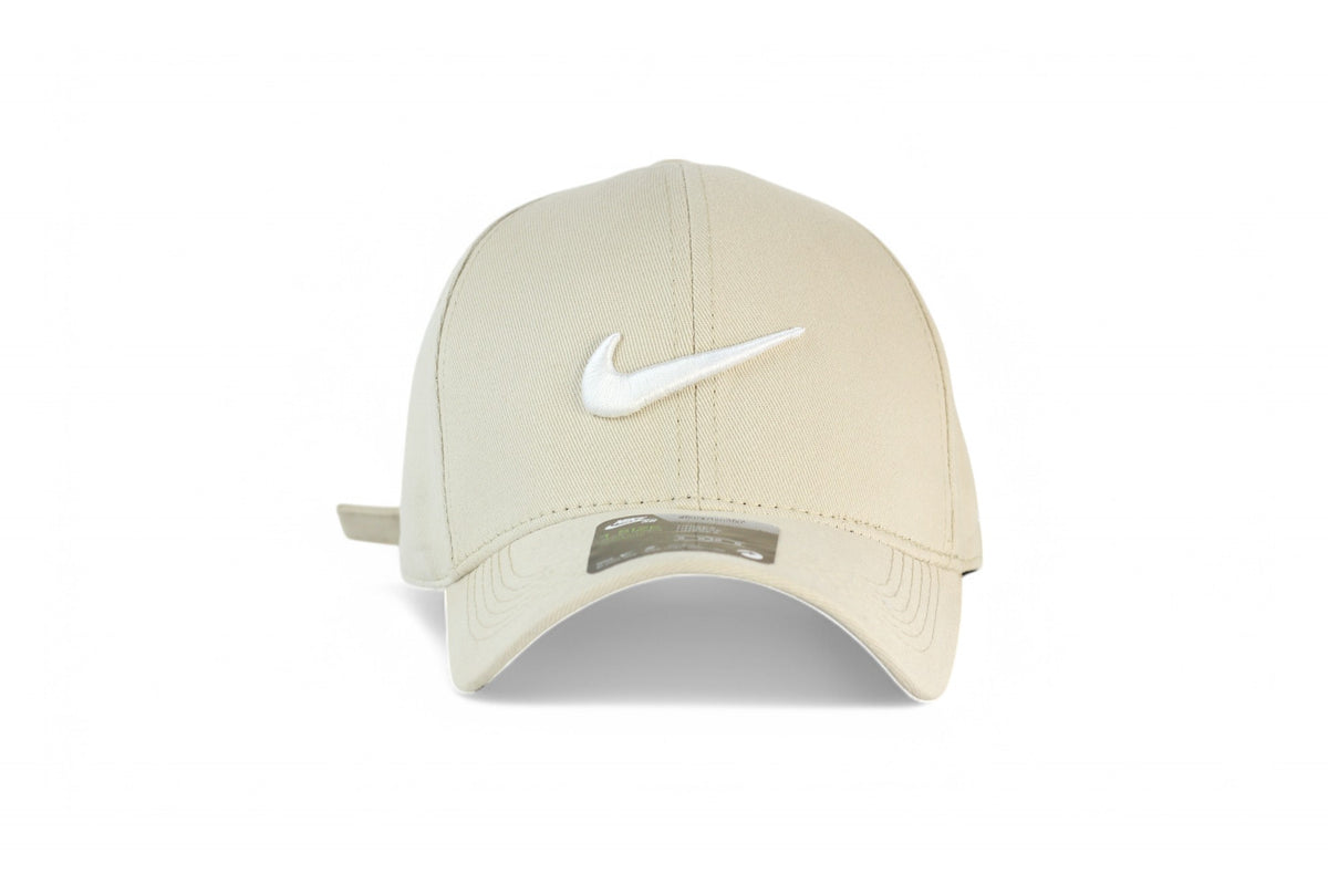 Boné Logo Nike Bordado Bege Claro