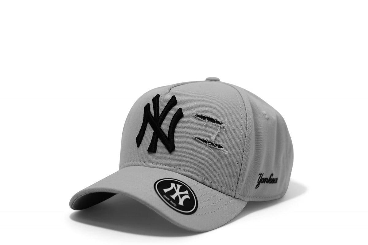 Boné New Era MLB New York Yankees Destroyed Cinza Claro
