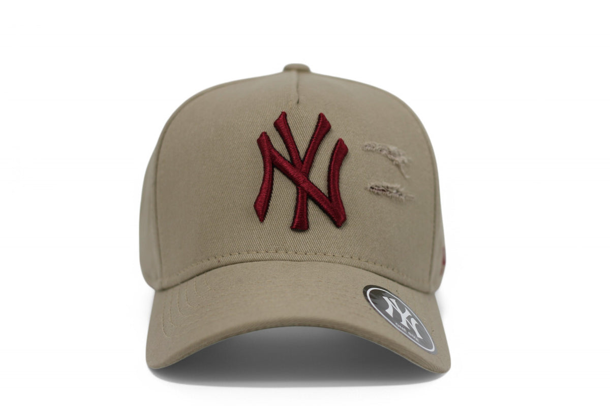 Boné New Era MLB New York Yankees Destroyed Caqui e Vermelho