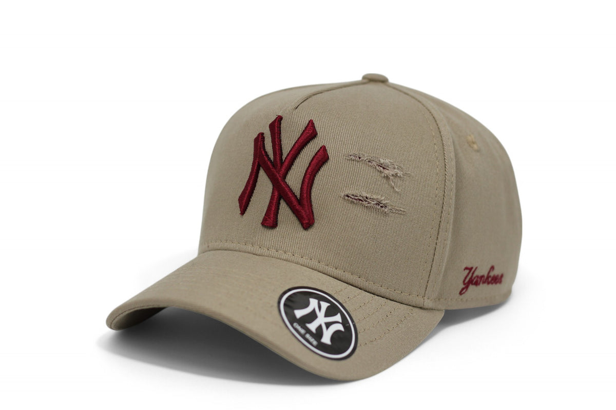 Boné New Era MLB New York Yankees Destroyed Caqui e Vermelho