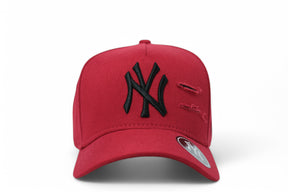 Boné New Era MLB New York Yankees Destroyed Vermelho e Preto