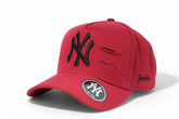 Boné New Era MLB New York Yankees Destroyed Vermelho e Preto