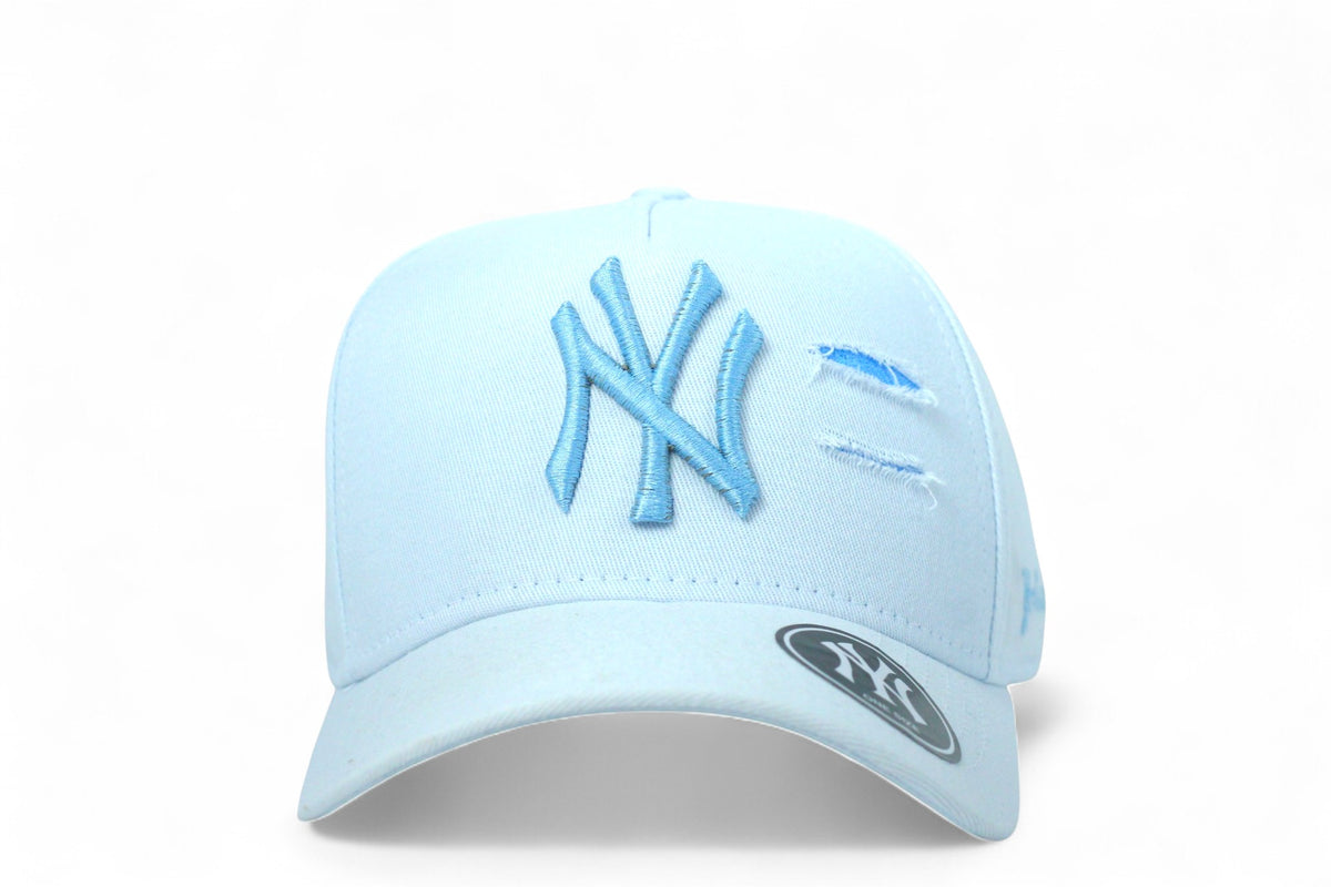 Boné New Era MLB New York Yankees Destroyed Branco e Azul bb