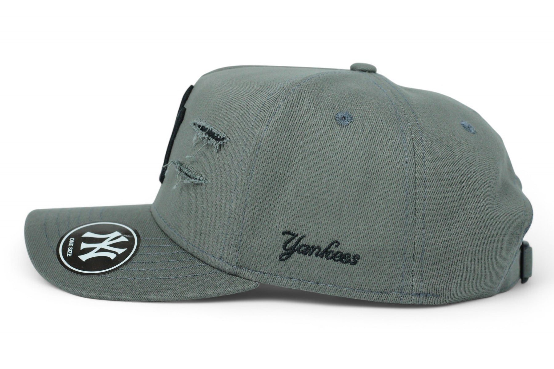 Boné New Era MLB New York Yankees Destroyed Cinza escuro