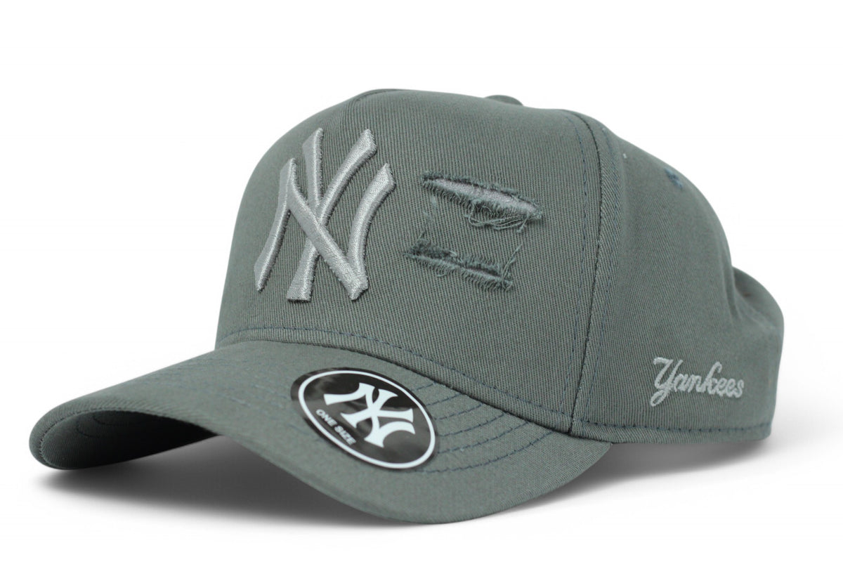 Boné New Era MLB New York Yankees Destroyed Cinza e Prata