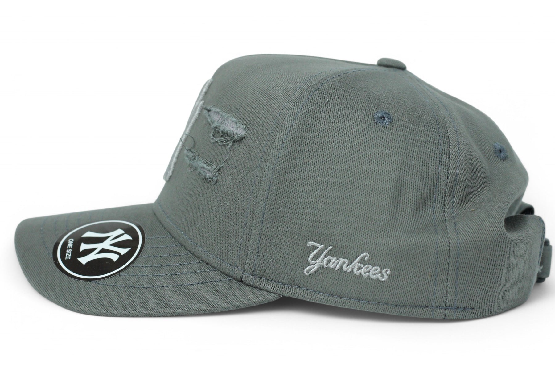 Boné New Era MLB New York Yankees Destroyed Cinza e Prata