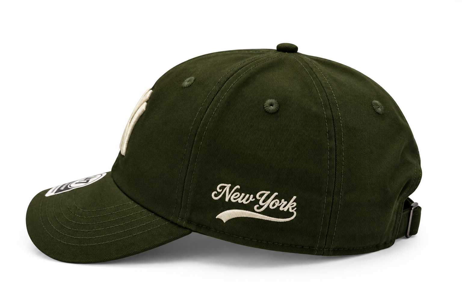 Boné New Era Dad Hat Verde Militar e Branco