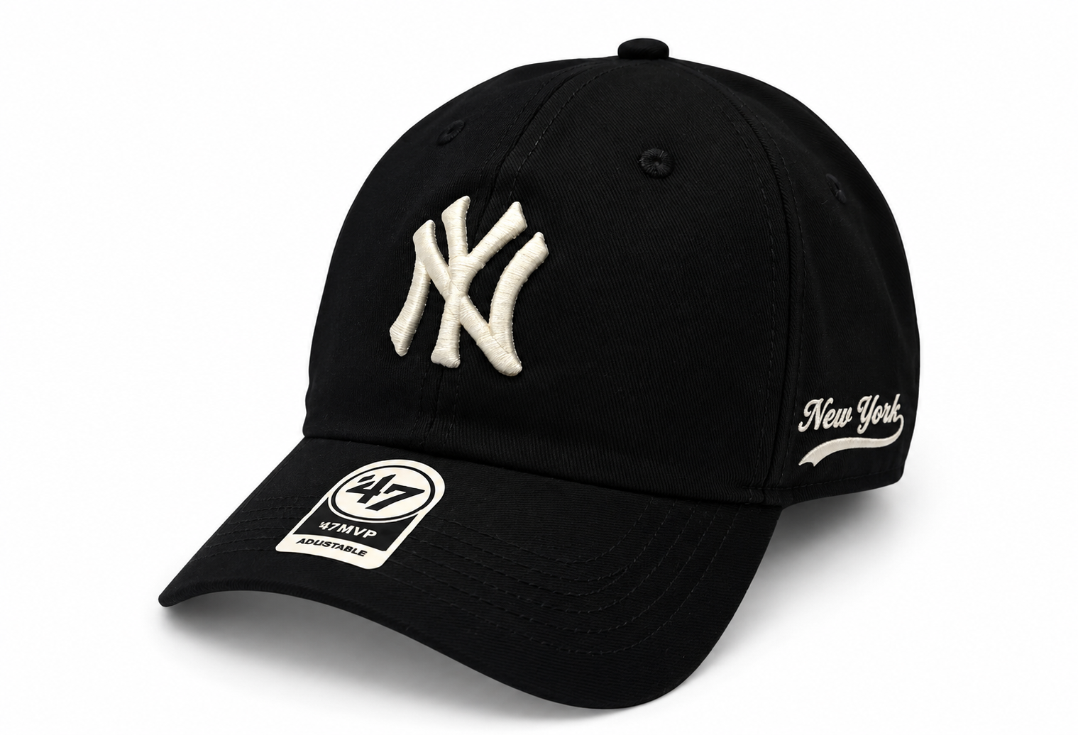 Boné New Era Dad Hat Preto e Branco