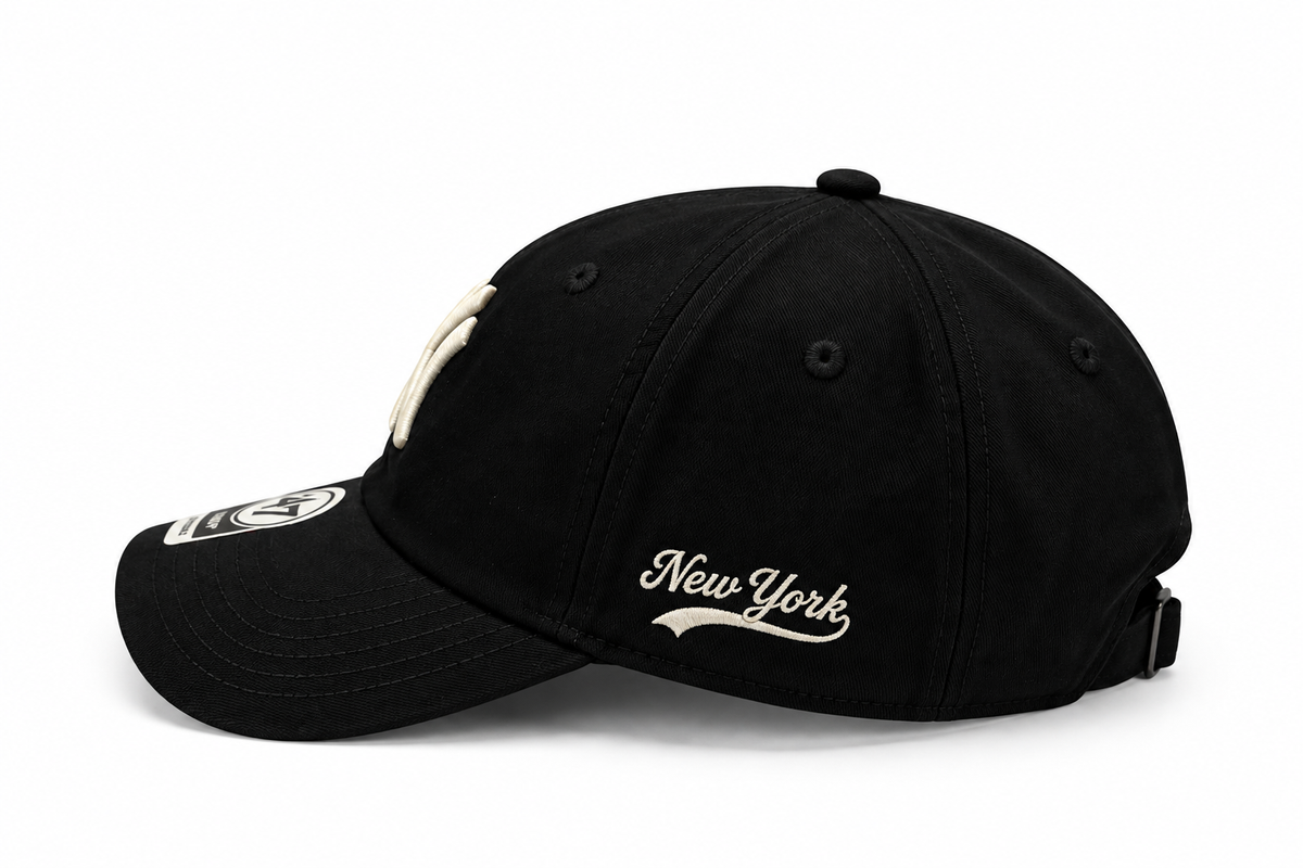 Boné New Era Dad Hat Preto e Branco