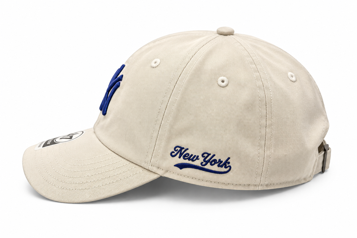 Boné New Era Dad Hat Bege e Azul