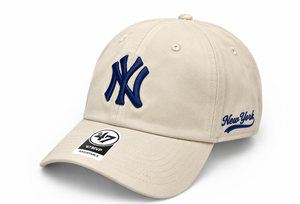 Boné New Era Dad Hat Bege e Azul