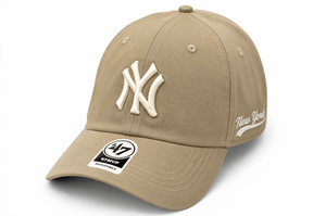 Boné New Era Dad Hat Bege e Branco
