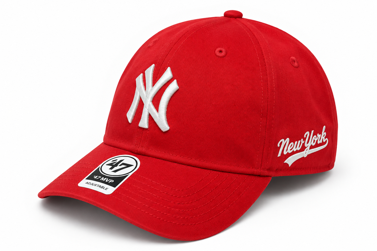 Boné New Era Dad Hat Vermelho e Branco