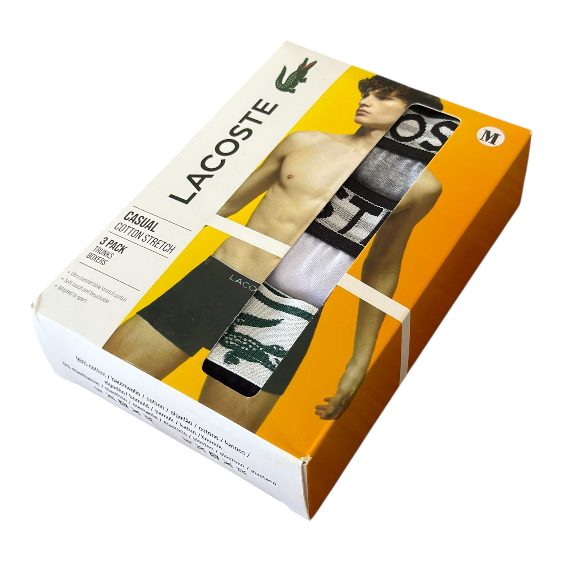 Kit 3 Cuecas Lacoste