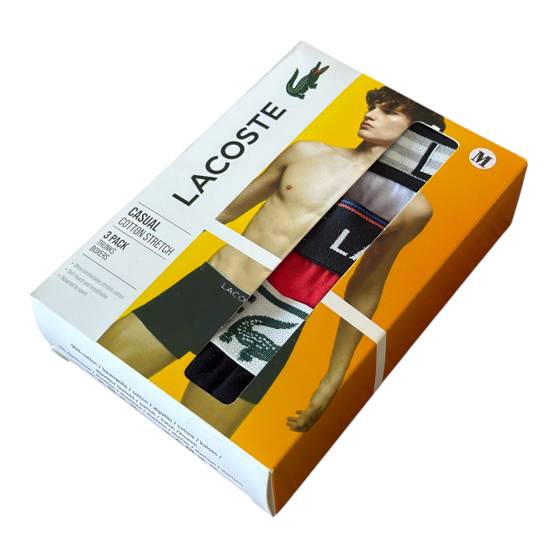 Kit 3 Cuecas Lacoste